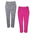 Glenmuir Ladies Matilda Printed Golf Capri Pants 